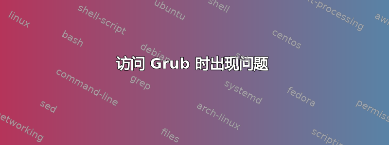 访问 Grub 时出现问题