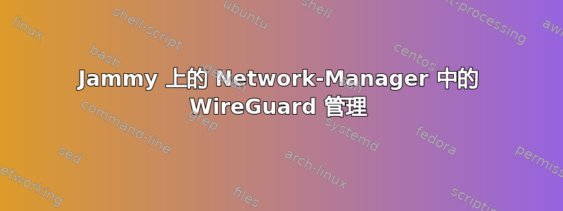 Jammy 上的 Network-Manager 中的 WireGuard 管理