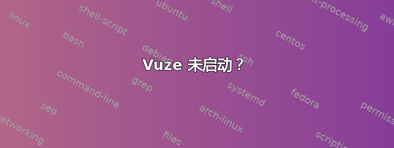 Vuze 未启动？