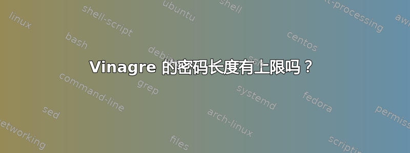 Vinagre 的密码长度有上限吗？