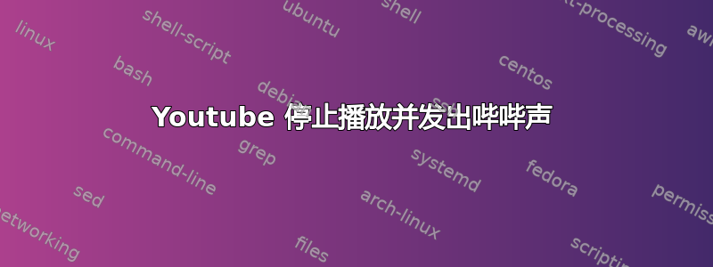 Youtube 停止播放并发出哔哔声