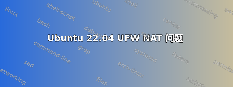 Ubuntu 22.04 UFW NAT 问题