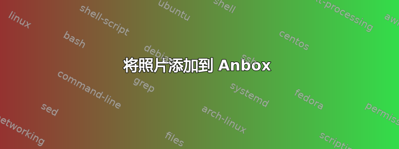 将照片添加到 Anbox