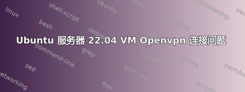 Ubuntu 服务器 22.04 VM Openvpn 连接问题