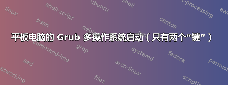 平板电脑的 Grub 多操作系统启动（只有两个“键”）