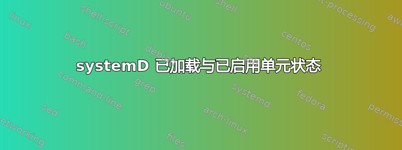 systemD 已加载与已启用单元状态