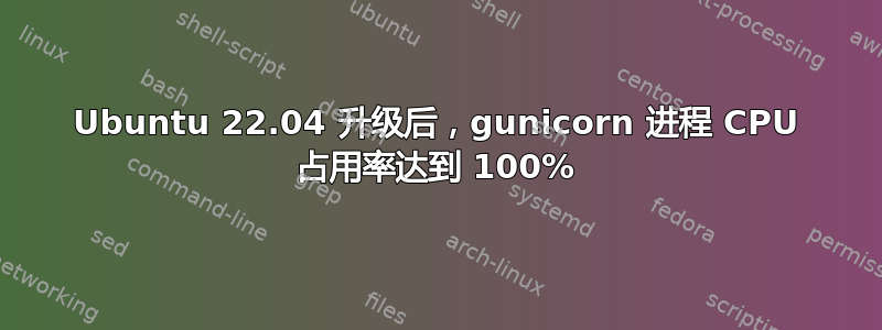 Ubuntu 22.04 升级后，gunicorn 进程 CPU 占用率达到 100%