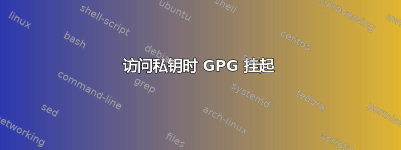 访问私钥时 GPG 挂起