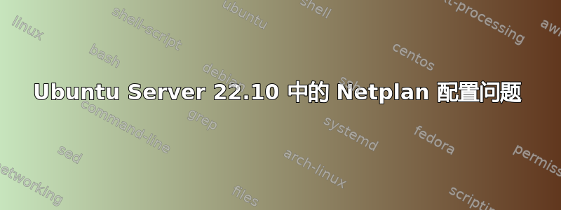 Ubuntu Server 22.10 中的 Netplan 配置问题