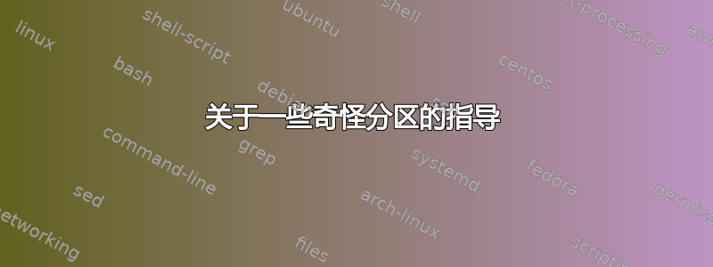 关于一些奇怪分区的指导