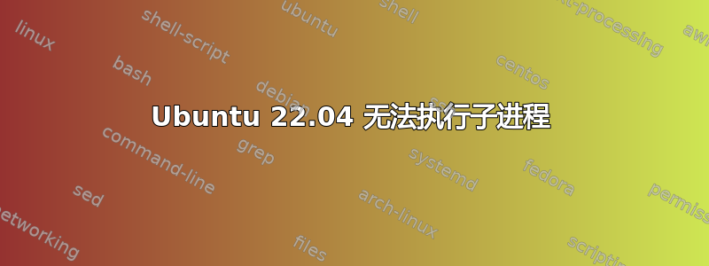 Ubuntu 22.04 无法执行子进程