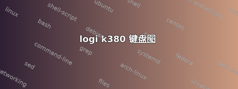 logi k380 键盘图