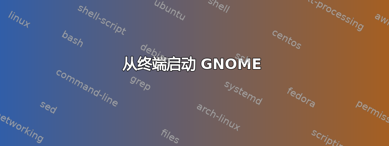 从终端启动 GNOME