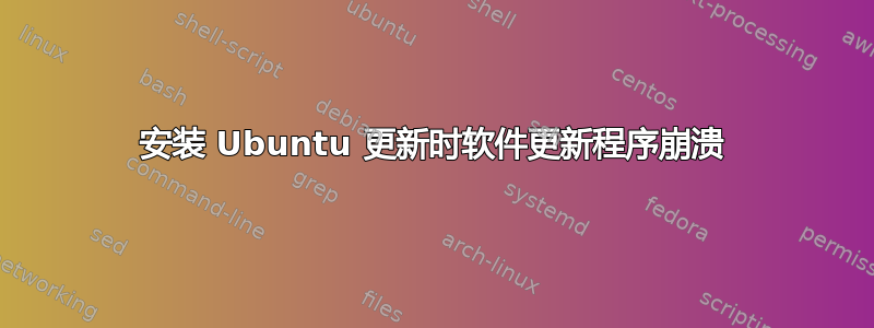 安装 Ubuntu 更新时软件更新程序崩溃