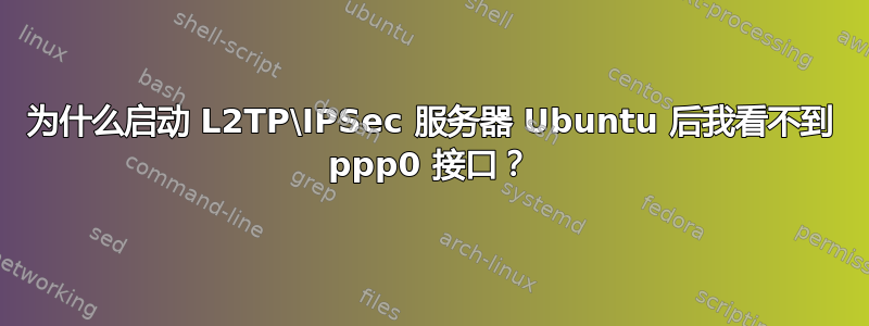 为什么启动 L2TP\IPSec 服务器 Ubuntu 后我看不到 ppp0 接口？