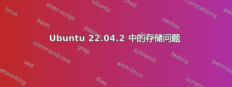 Ubuntu 22.04.2 中的存储问题