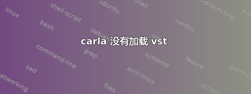 carla 没有加载 vst