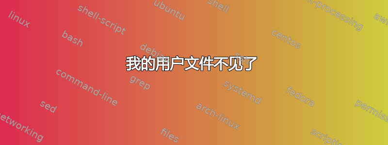 我的用户文件不见了