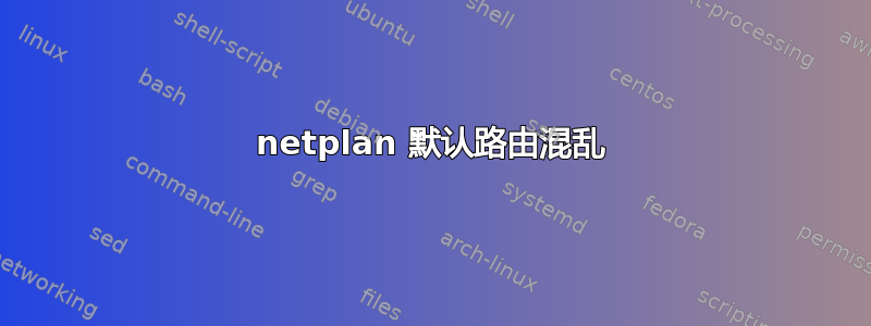 netplan 默认路由混乱