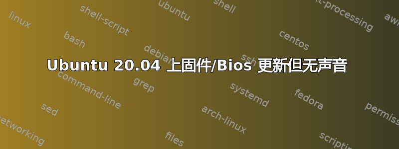 Ubuntu 20.04 上固件/Bios 更新但无声音