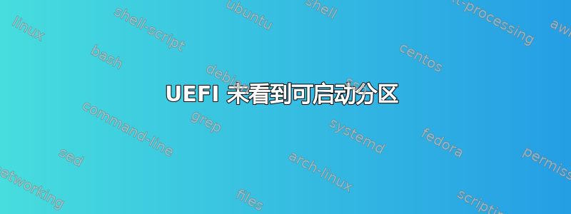 UEFI 未看到可启动分区