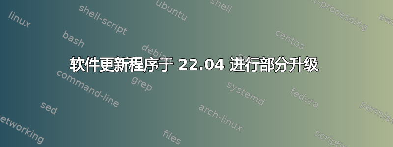 软件更新程序于 22.04 进行部分升级