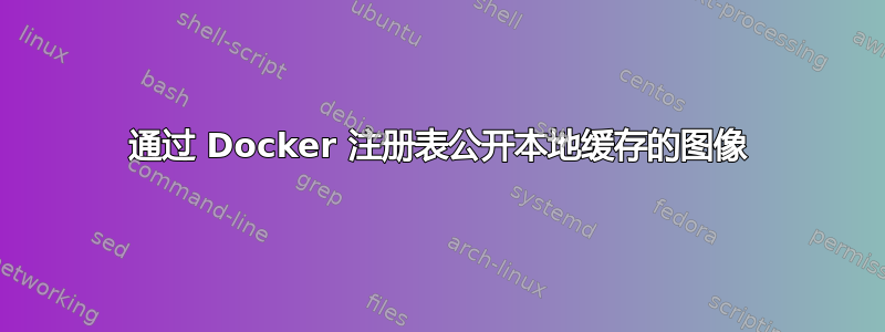 通过 Docker 注册表公开本地缓存的图像