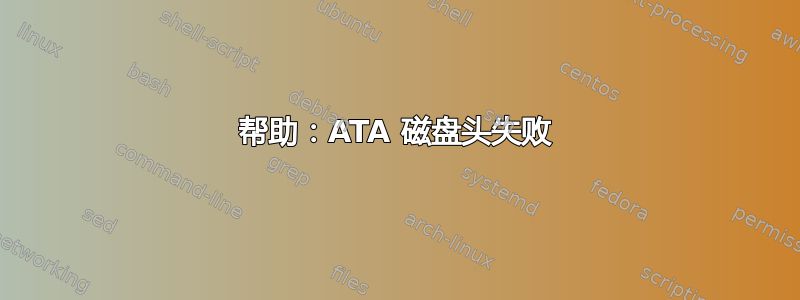 帮助：ATA 磁盘头失败