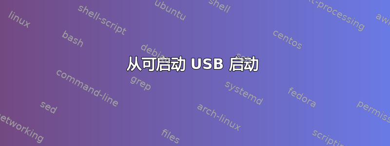 从可启动 USB 启动