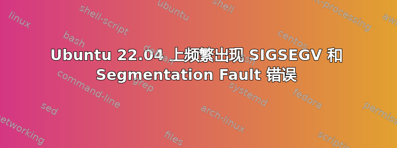 Ubuntu 22.04 上频繁出现 SIGSEGV 和 Segmentation Fault 错误