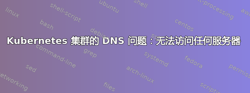 Kubernetes 集群的 DNS 问题：无法访问任何服务器