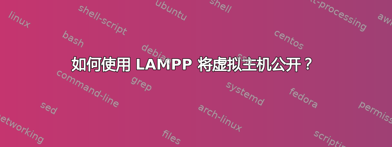 如何使用 LAMPP 将虚拟主机公开？