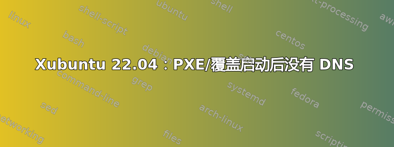 Xubuntu 22.04：PXE/覆盖启动后没有 DNS