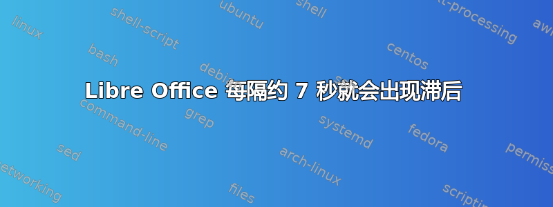 Libre Office 每隔约 7 秒就会出现滞后