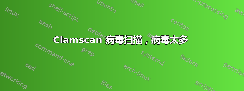 Clamscan 病毒扫描，病毒太多