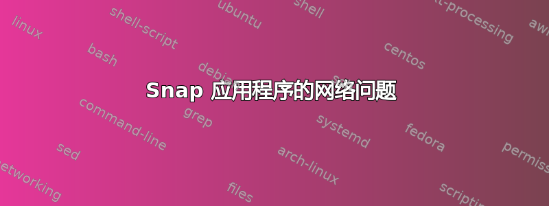 Snap 应用程序的网络问题