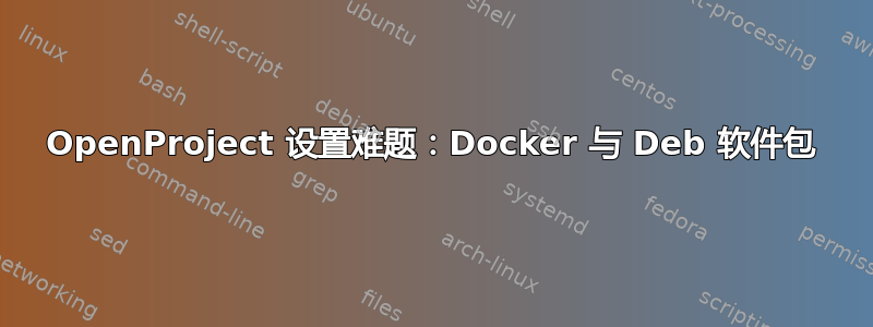 OpenProject 设置难题：Docker 与 Deb 软件包