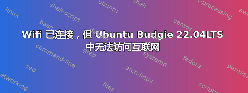 Wifi 已连接，但 Ubuntu Budgie 22.04LTS 中无法访问互联网