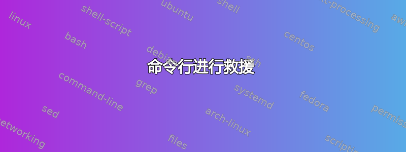 命令行进行救援