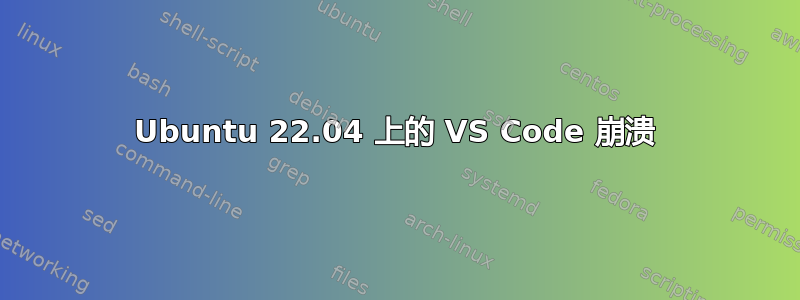 Ubuntu 22.04 上的 VS Code 崩溃