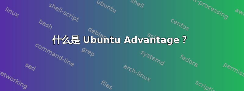 什么是 Ubuntu Advantage？