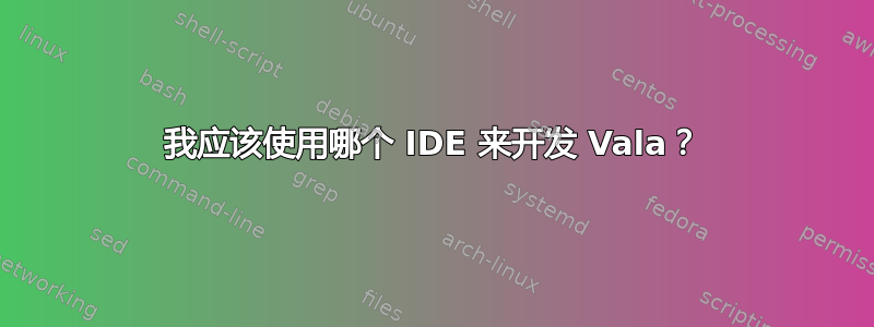 我应该使用哪个 IDE 来开发 Vala？