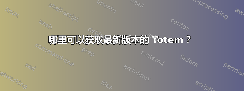 哪里可以获取最新版本的 Totem？