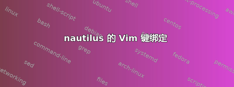 nautilus 的 Vim 键绑定