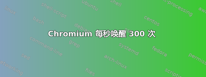 Chromium 每秒唤醒 300 次