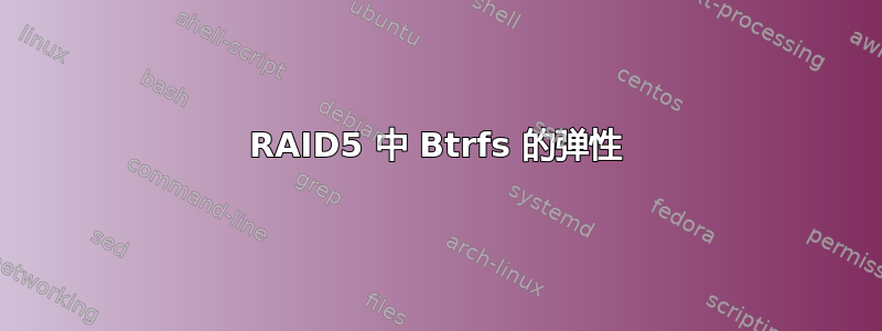 RAID5 中 Btrfs 的弹性