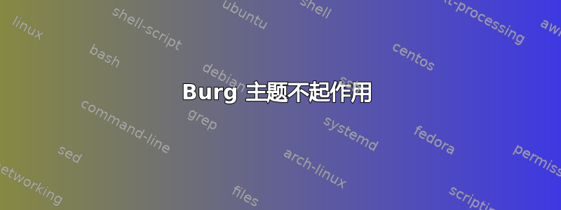 Burg 主题不起作用