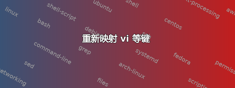 重新映射 vi 等键