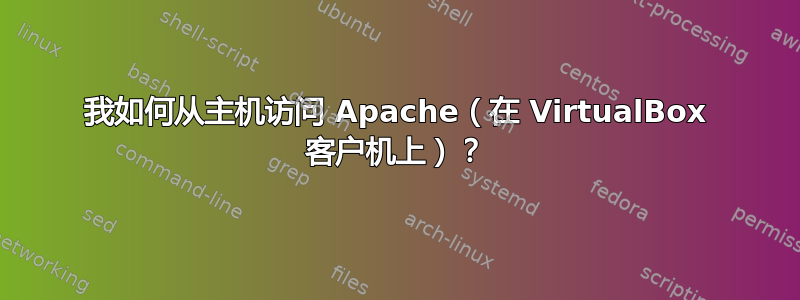 我如何从主机访问 Apache（在 VirtualBox 客户机上）？