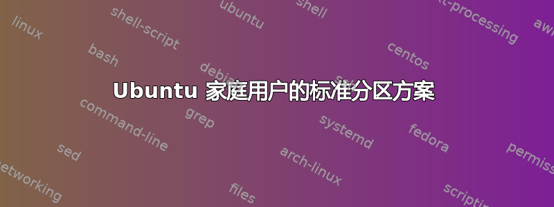 Ubuntu 家庭用户的标准分区方案